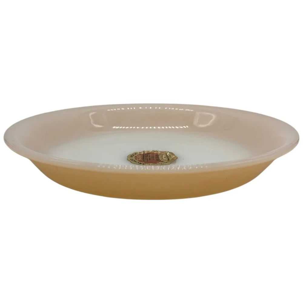 Anchor Hocking Fire King Peach Luster Pie‎ Plate Baking Dish